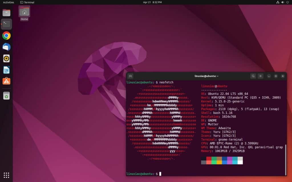 Ubuntu 22.04 Desktop