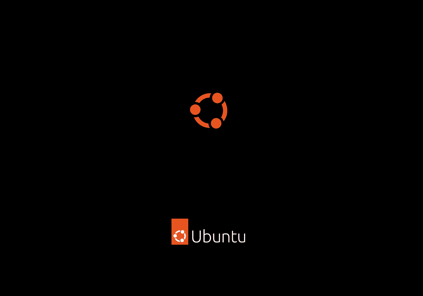 Ubuntu Bootsplash with the New Logo