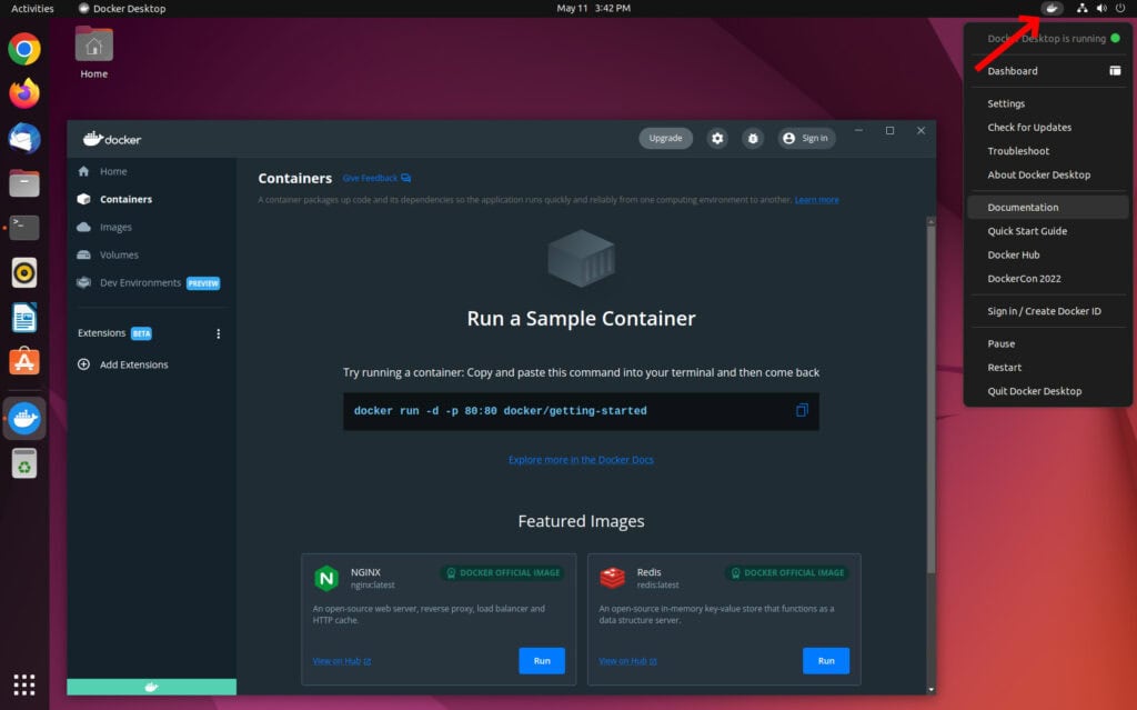 Docker Desktop on Ubuntu