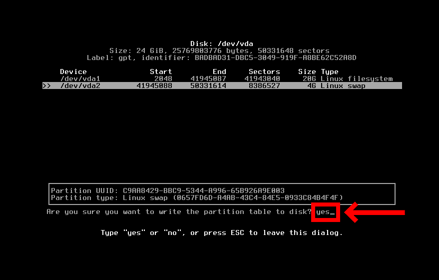 Writing changes to the disk