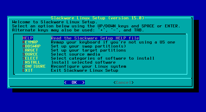 Slackware installer program