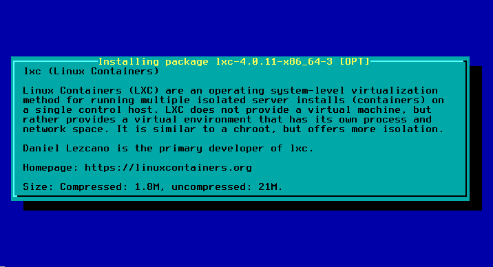 Slackware Linux installation