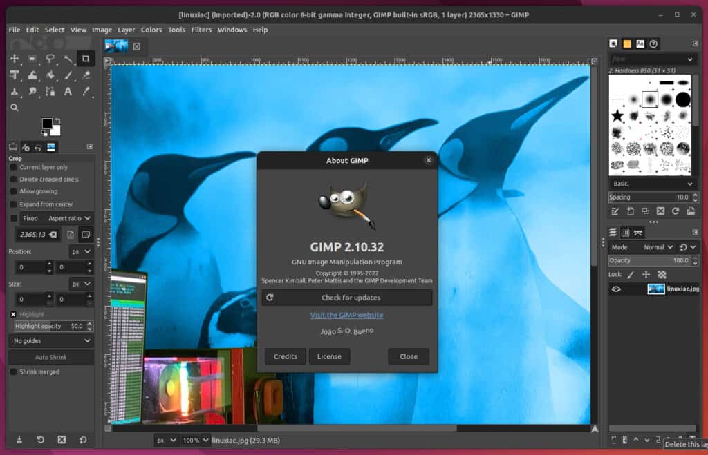 GIMP 2.10.32 Image Editor