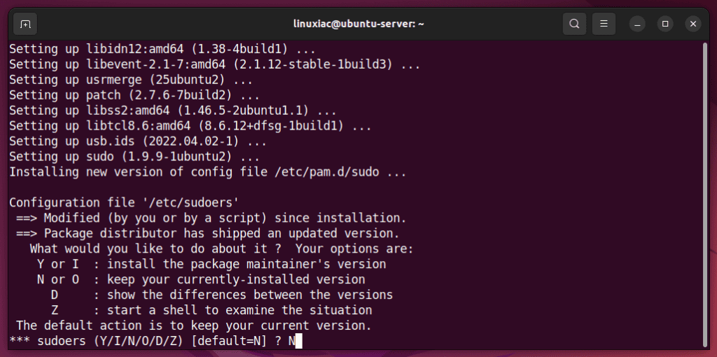 Preserve modified Ubuntu 20.04 configuration files