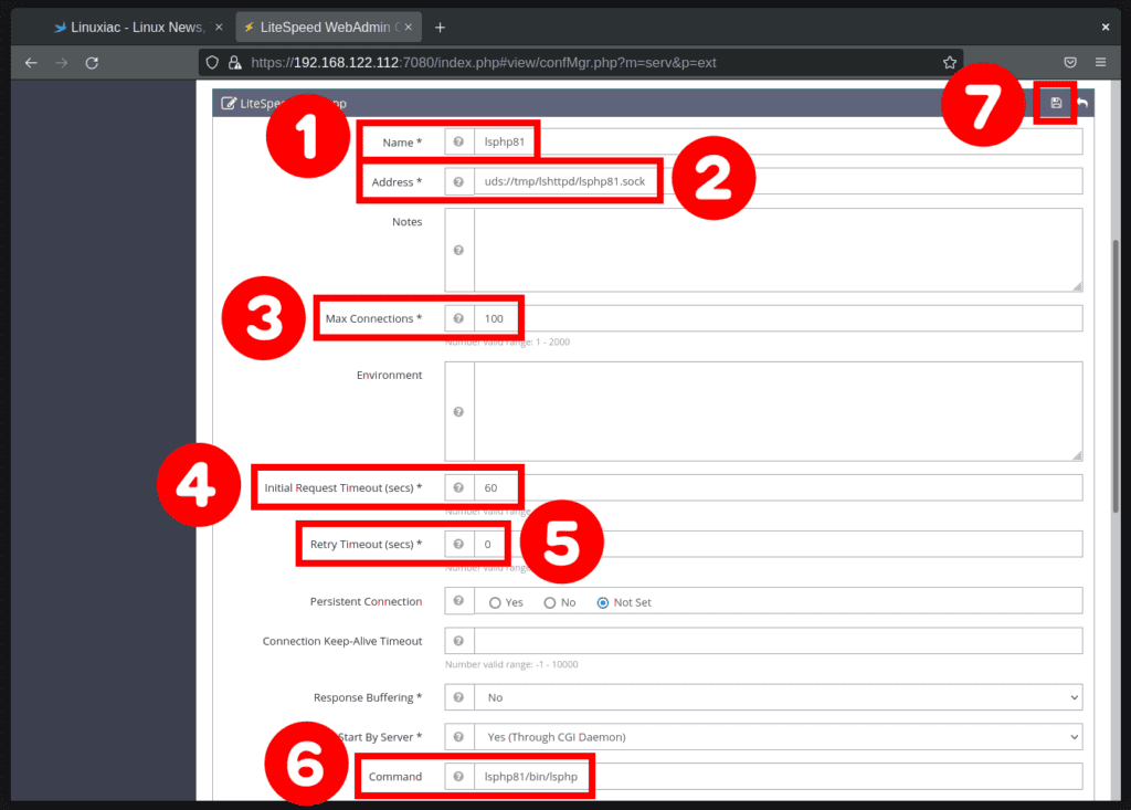 Configure OpenLiteSpeed's PHP 8.1 support