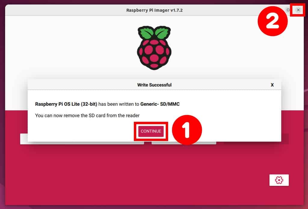 SuRaspberry Pi OS successfully installed