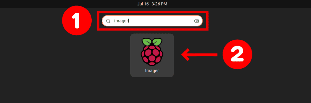 Launch Raspberry Pi Imager