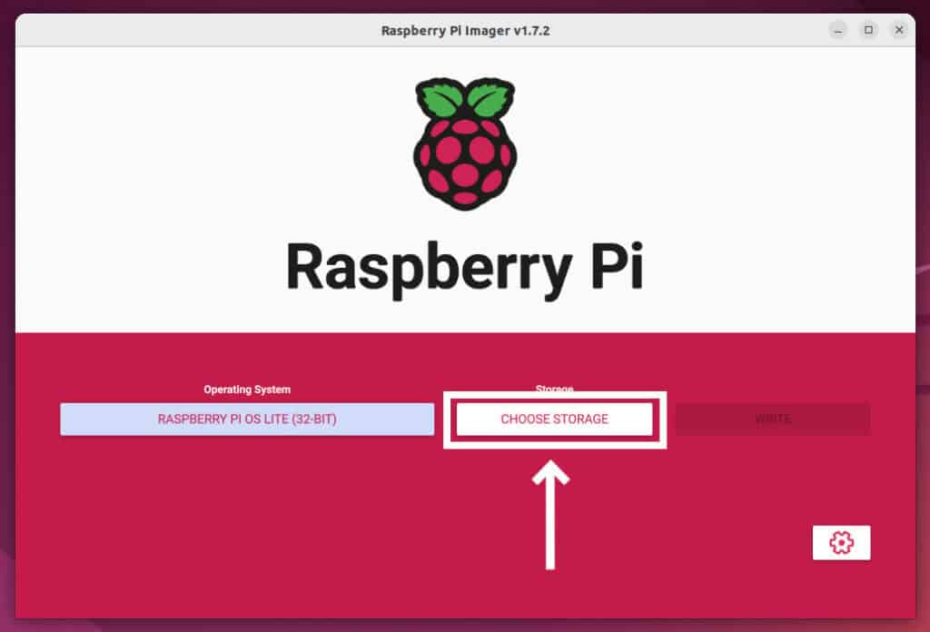 Choosing where to install Raspberry Pi OS