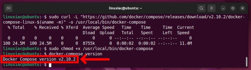 Installing Docker Compose on Linux