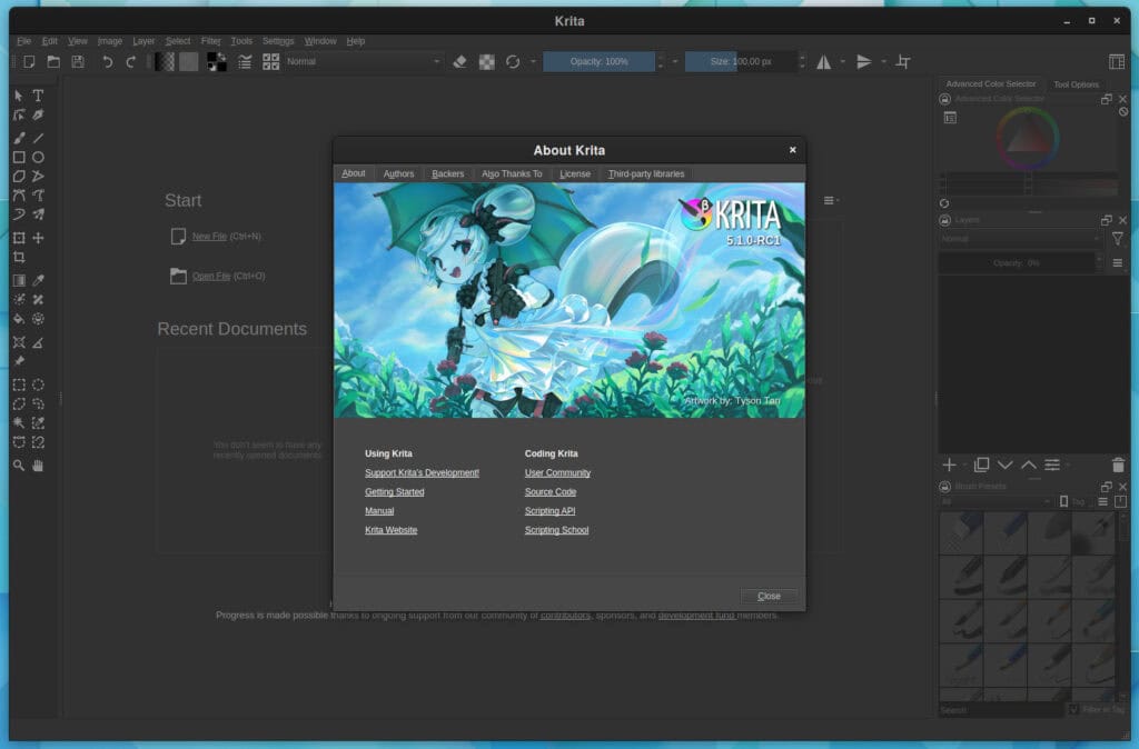 Krita 5.1 Release Candidat 1