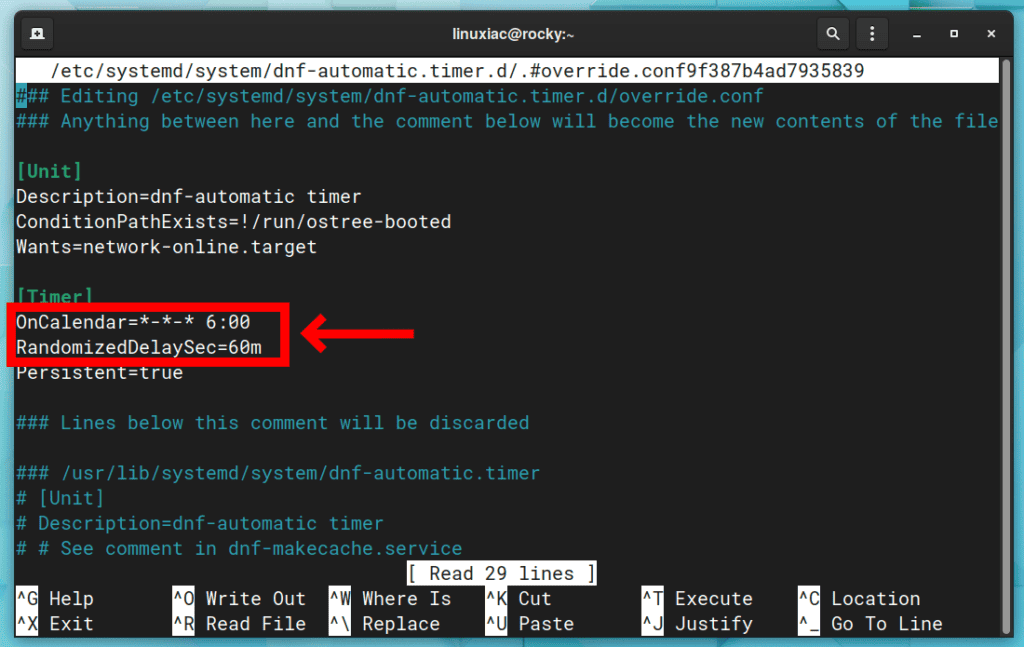 Configure the dnf-automatic package