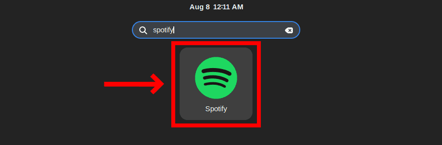 Launching Spotify client