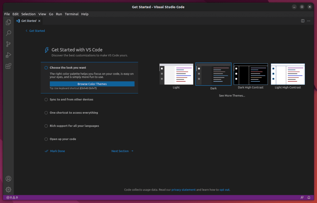 Visual Studio Code App