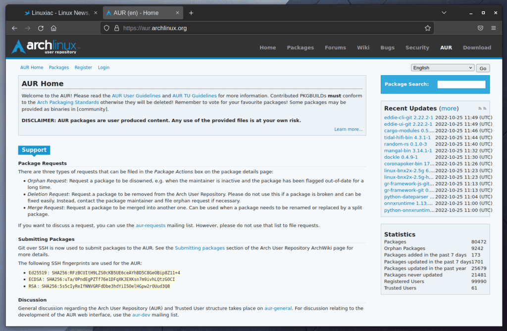Arch Linux AUR Repo