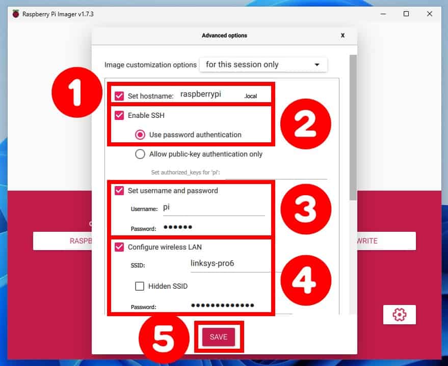 Configure additional Raspberry Pi installation settings