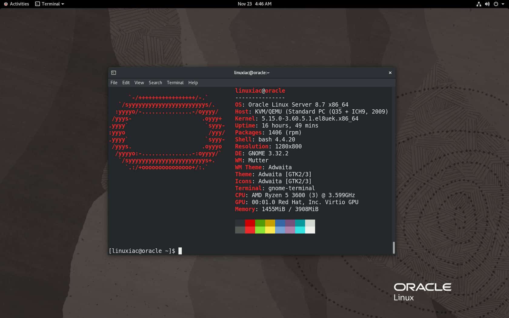 oracle linux 6 change ip address