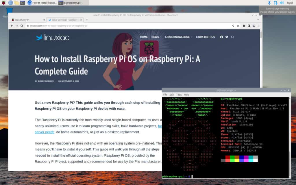 Raspberry Pi OS Desktop