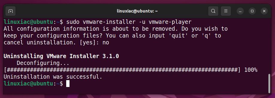 Uninstall VMware Workstation Player.