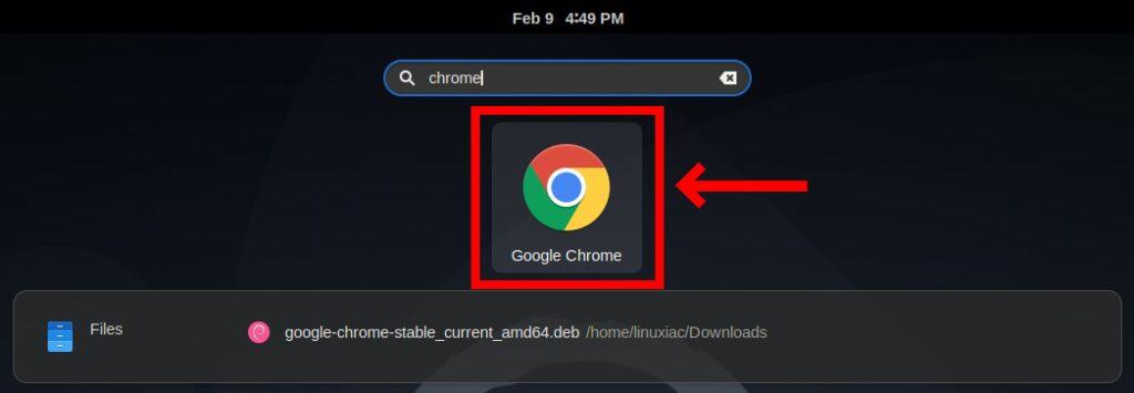 Launching Google Chrome.