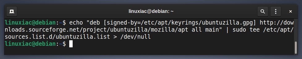 Add the Ubuntuzilla repository to Debian 11.