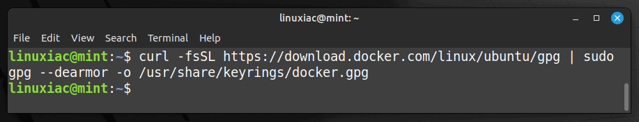 Add Docker’s repo GPG key.