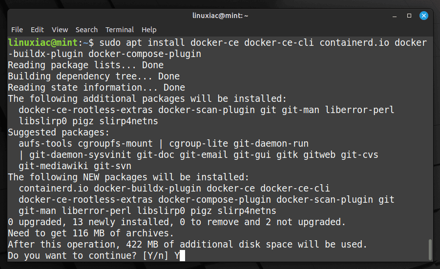 Install Docker on Linux Mint 21.