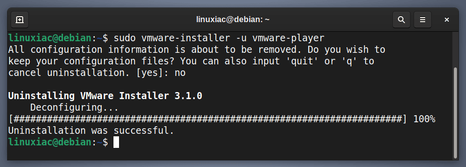 Uninstall VMware Workstation Player.