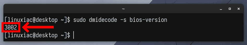 Check the BIOS Version on Linux.