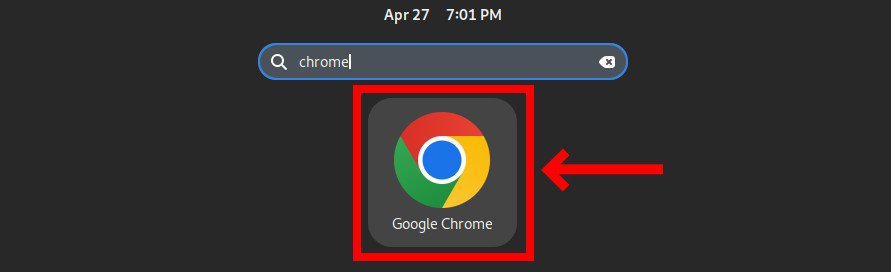 Launching Google Chrome.