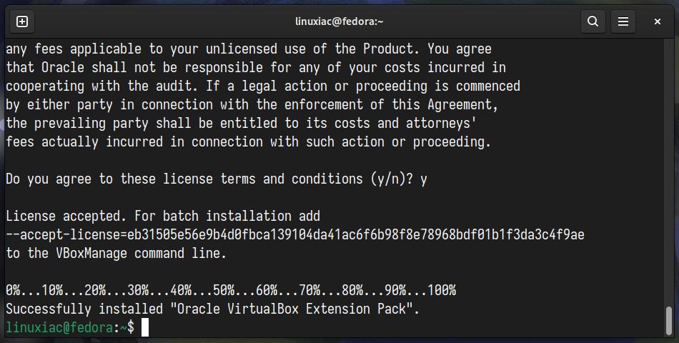 Install VirtualBox Extension Pack.