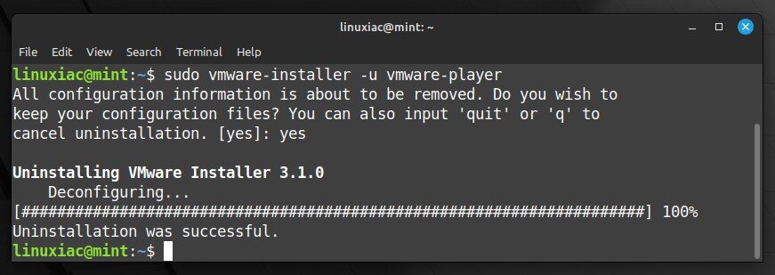 Uninstall VMware Workstation Player.