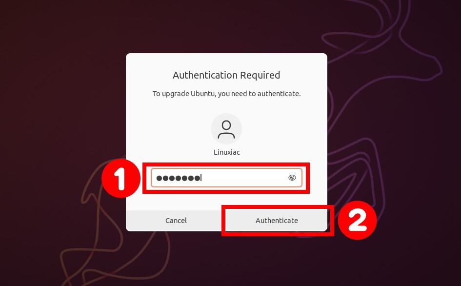 Authentication required. Enter your credentials.