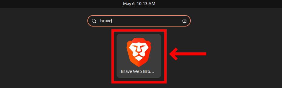 Brave app launcher.