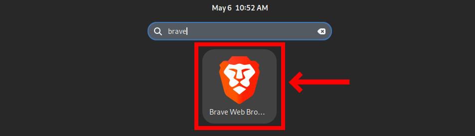 Brave app launcher.