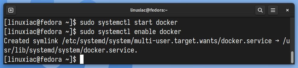 Start and enable autostart on service on boot.