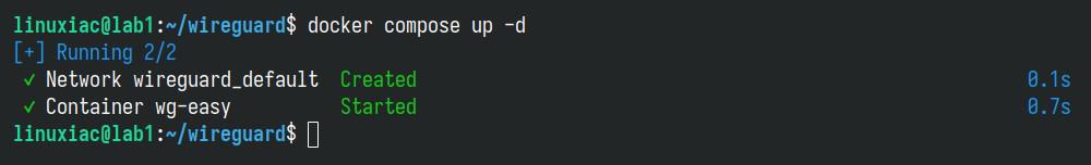 Running WireGuard VPN Server with Docker Compose.