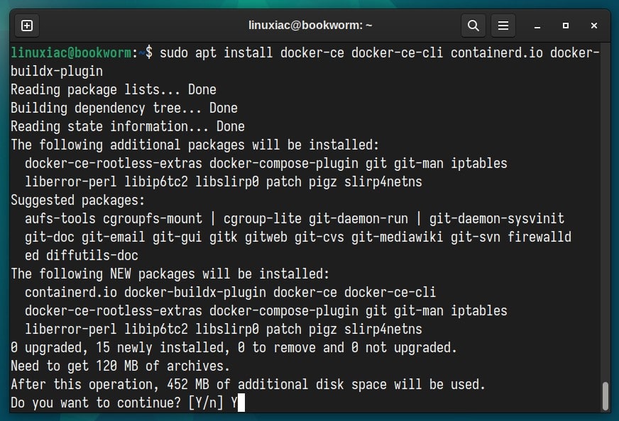 Install Docker on Debian 12 (Bookworm).