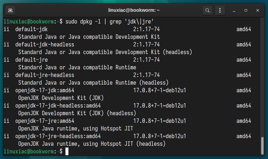 Uninstall Java from Debian 12.