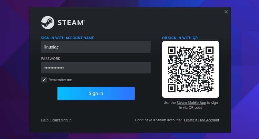 Login to the Steam client.