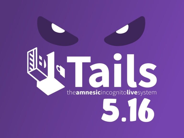 Tails 5.16 Is Out with Latest Tor Browser 12.5.2