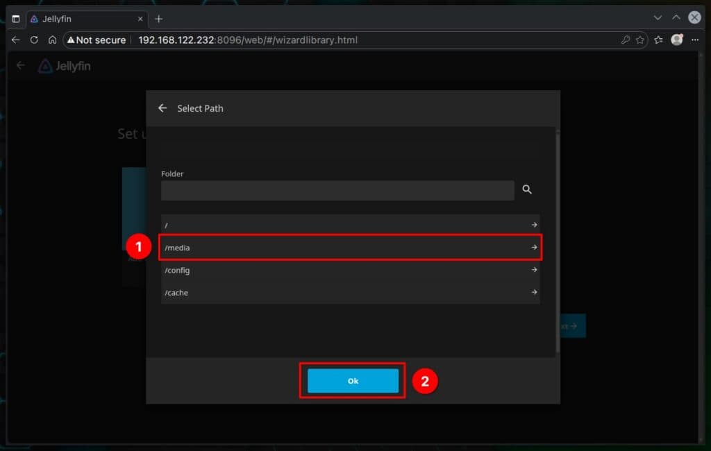 Setting up a media directory.