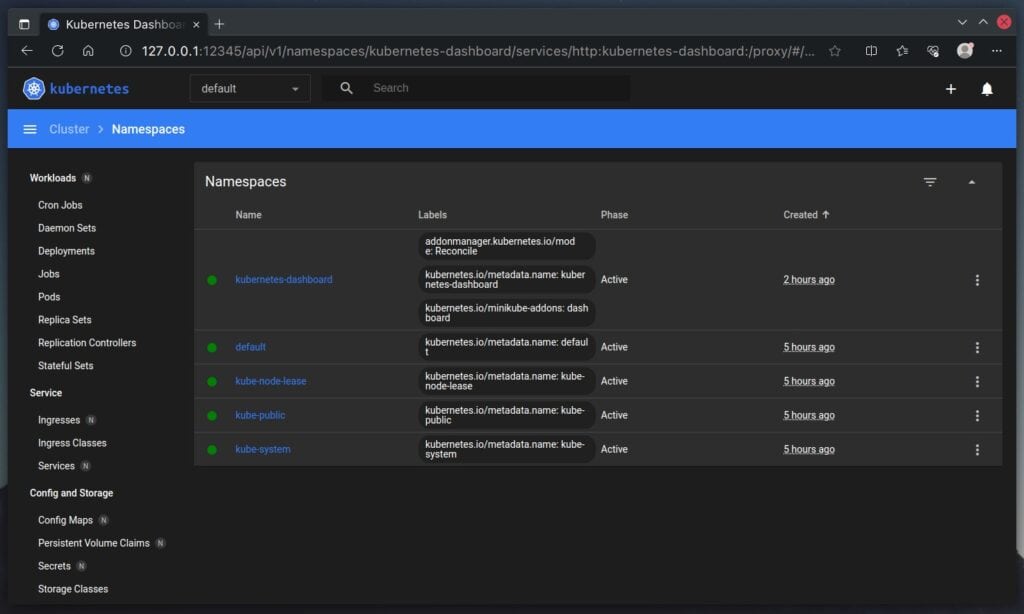 Kubernetes Dashboard