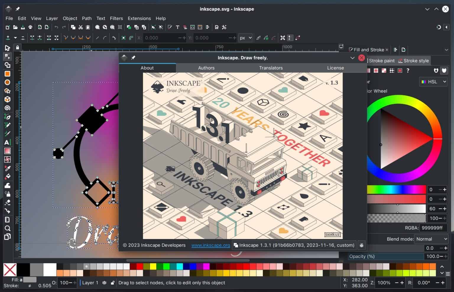 Inkscape 1.3.1 Vector Editor Is Out as a Massive Bug-Fix Release