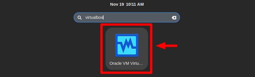 Starting VirtualBox.