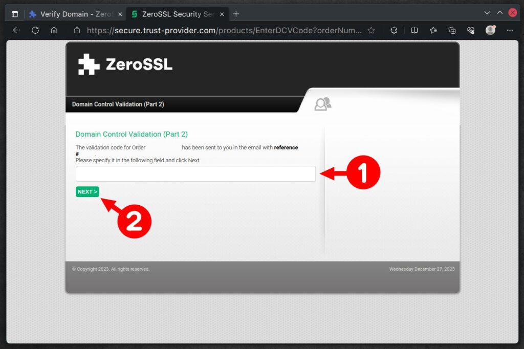 Verify Domain Ownership