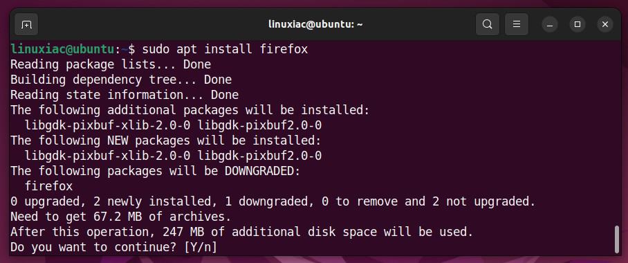 Install Firefox from Mozilla's repo on Ubuntu 22.04 LTS.