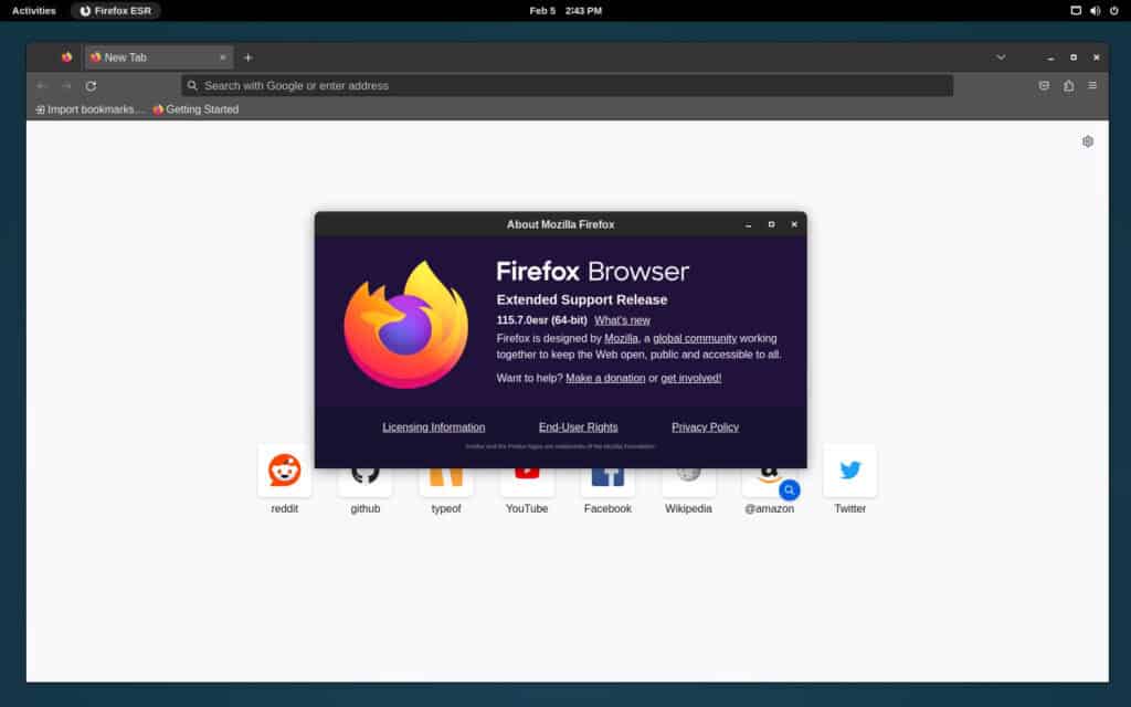 Firefox ESR on Debian 12