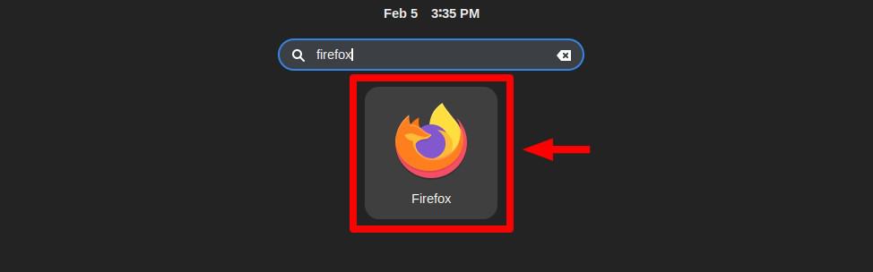 Launching Firefox web browser.