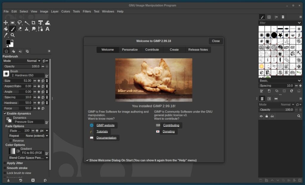 GIMP 2.99.18 Development Preview