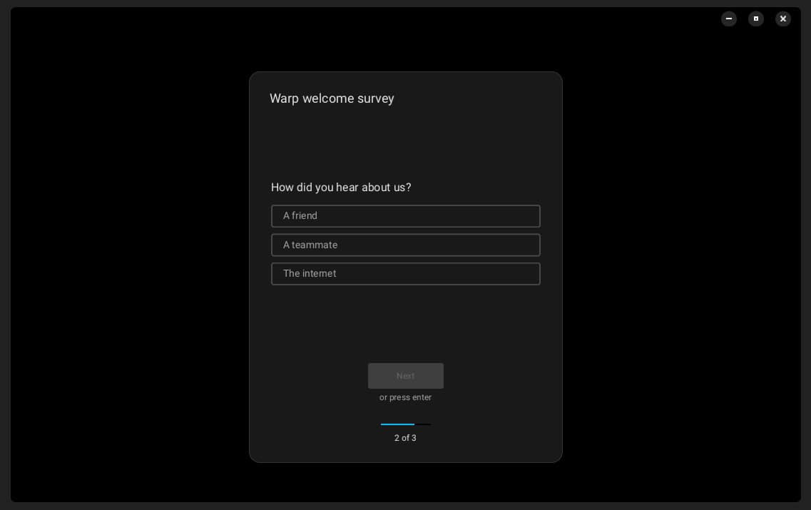 Warp Terminal Launches on Linux